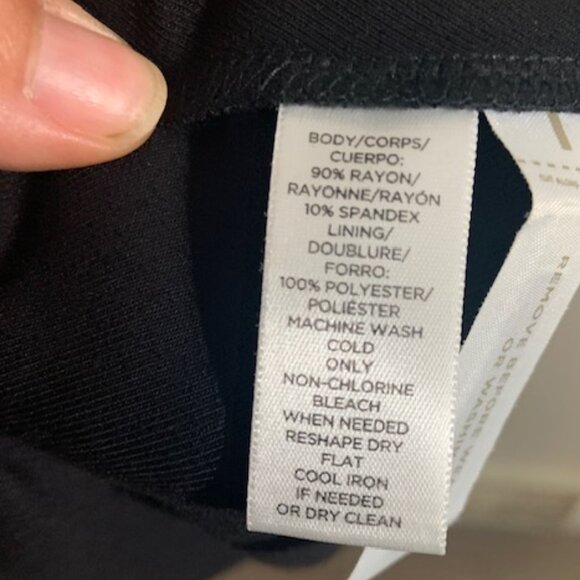 NWT LOFT Black Cold-Shoulder Classic Women's Dress - Size 0 - Picture 6 of 6